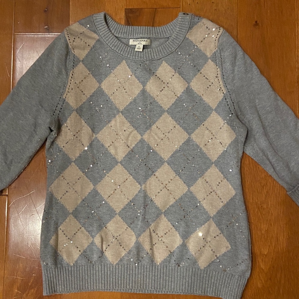 Banana Republic Argyle sweater